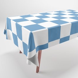 Medium Blue Checker Board Pattern Pairs Tranquil Blue 114-57-24 Trends Spring Summer 2023 Tablecloth