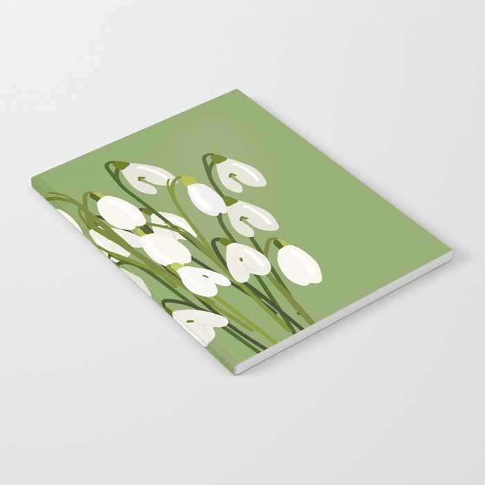 Bouquet Of Snowdrops Notebook