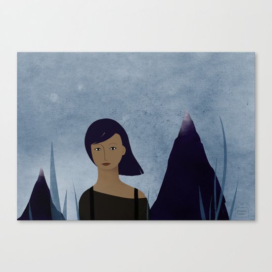 I am a mountain Canvas Print