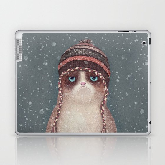 Christmas Cat Laptop & iPad Skin