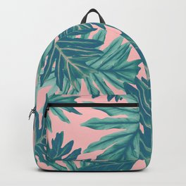 Philo Hope - Tropical Jungle Leaves Pattern #7 #tropical #decor #art #society6 Backpack