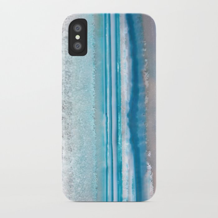 Teal Agate iPhone Case