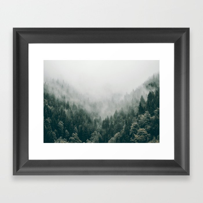 Foggy Forest 3 Framed Art Print
