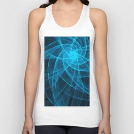 Tulles Star Computer Art in Blue Tank Top