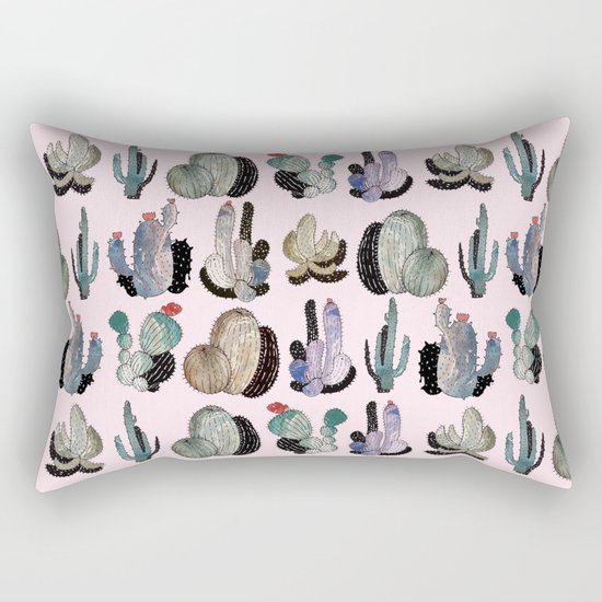 cactus something Rectangular Pillow
