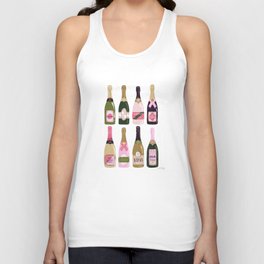 French Champagne Collection – Pink & Green Unisex Tank Top