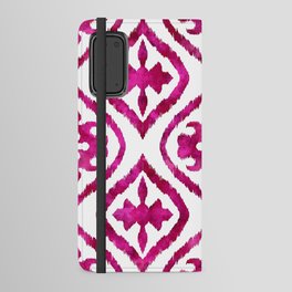 Fuchsia Ethnic Ikat Pattern Android Wallet Case