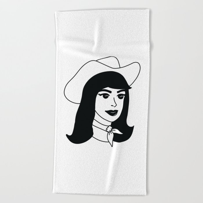 Cowgirl Beach Towel
