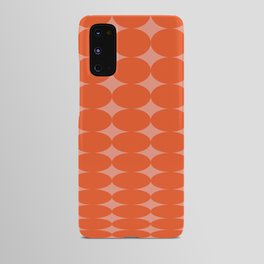 Retro Round Pattern - Orange Pink Android Case