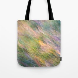 Colorful Wavy Abstract Tote Bag