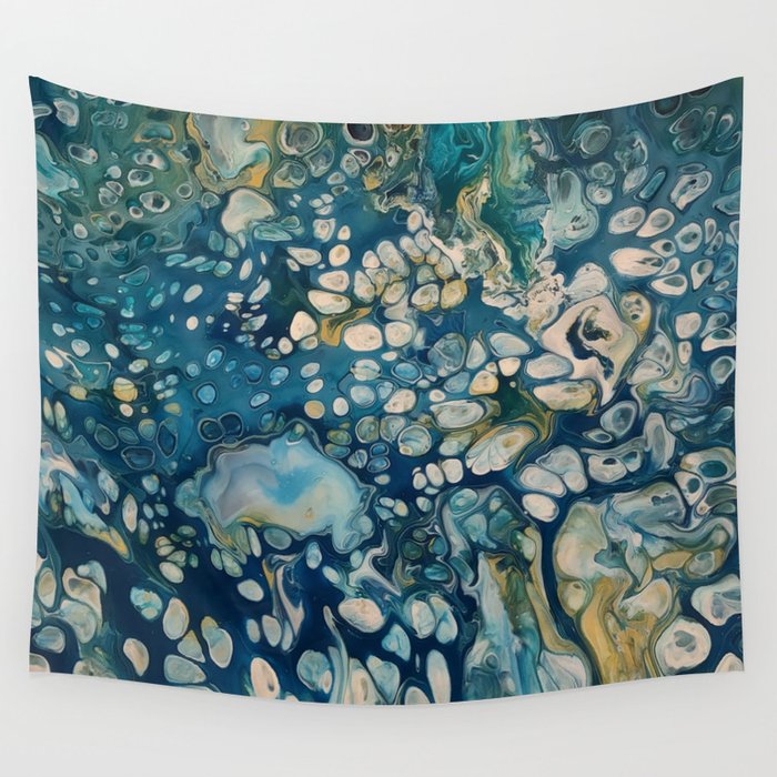Underwater Abstract Fantasy Wall Tapestry