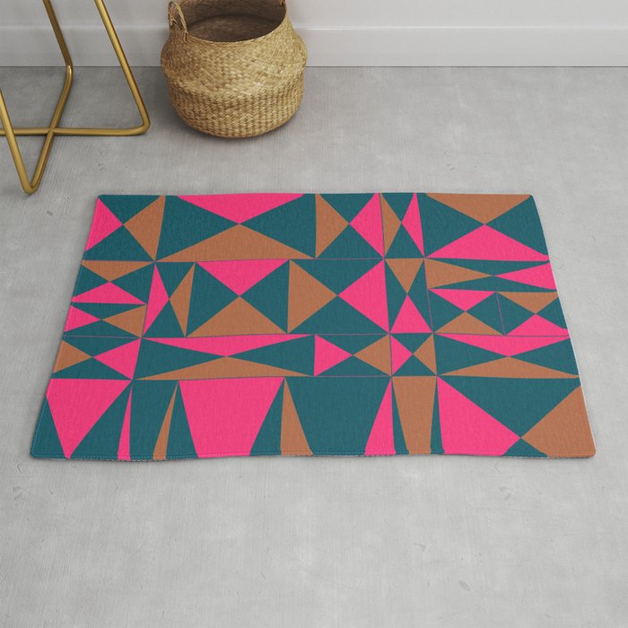 Abstraction_GEOMETRIC_TRIANGLE_MERRY_POP_ART_PATTERN_1130A Rug