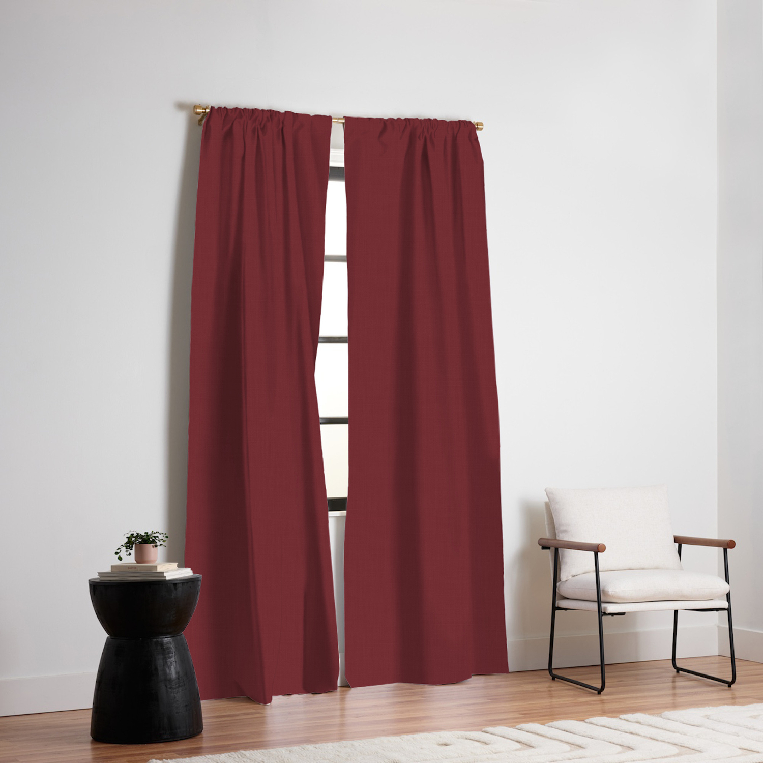 Merlot 19 1534 Tcx Pantone Color Trends London Fall Winter 2019 2020 Solid Colors Blackout Curtain By Eclecticatheart Society6