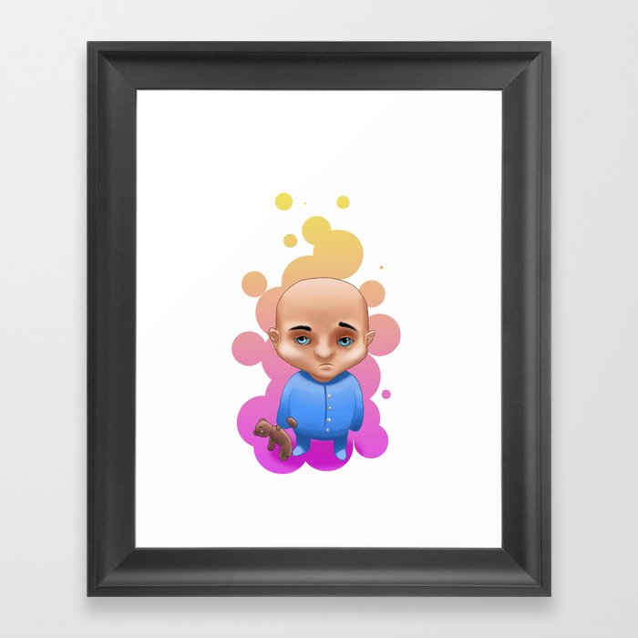 Little Kid Framed Art Print