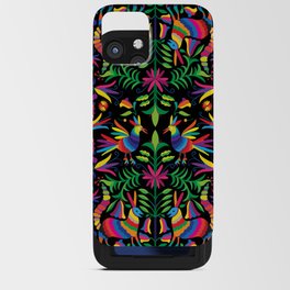 Otomi (Mexican print) - Black iPhone Card Case