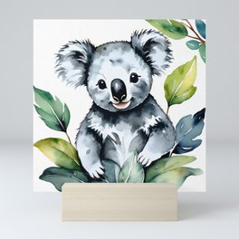 Watercolor Koala 2 by Marika Johnson Nursery Commission Series Mini Art Print