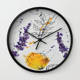 Herbs & Spiders Wall Clock