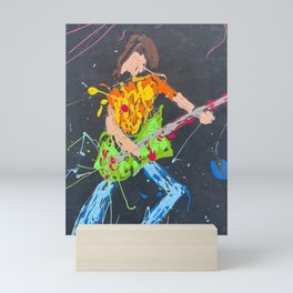 Guitar player Mini Art Print