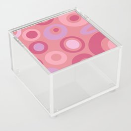 Poppy Polka Dot - pink Acrylic Box