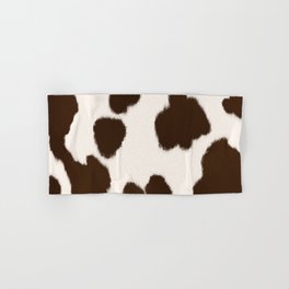 Brown Cow Hide  Hand & Bath Towel