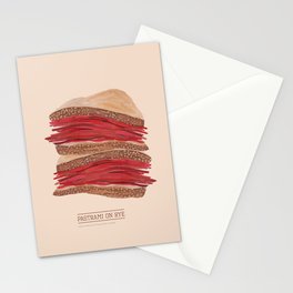 Pastrami on Rye Stationery Cards