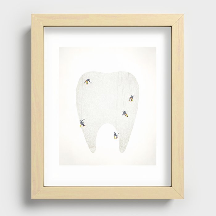 Tooth Cleaners Recessed Framed Print
