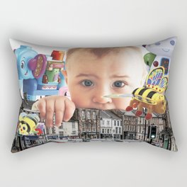 Baby Invansion (Surrealism) Rectangular Pillow