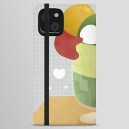 Matcha pudding and chestnut babies iPhone Wallet Case