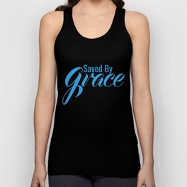 Saved By Grace Chistian Faith Unisex Tank Top