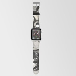 Grey Street art graffiti expressionist Apple Watch Band