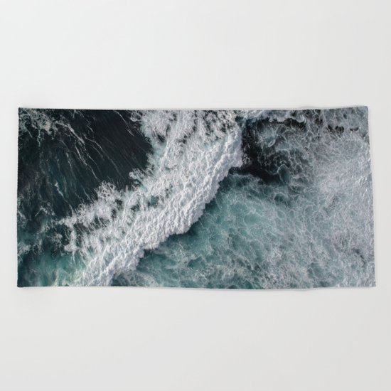 Ocean Wrath Beach Towel
