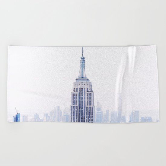 New York City - Manhattan Cityscape - Empire State Building Photograph Beach Towel