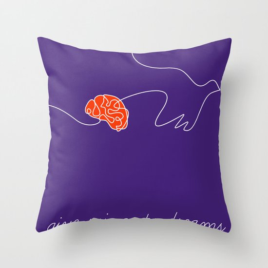 give wings to dreams Throw Pillow