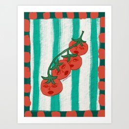 Moody Tomatoes Art Print