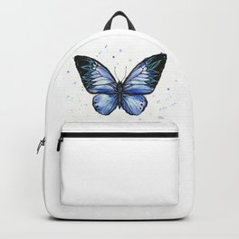 Blue Tribal Butterfly Backpack