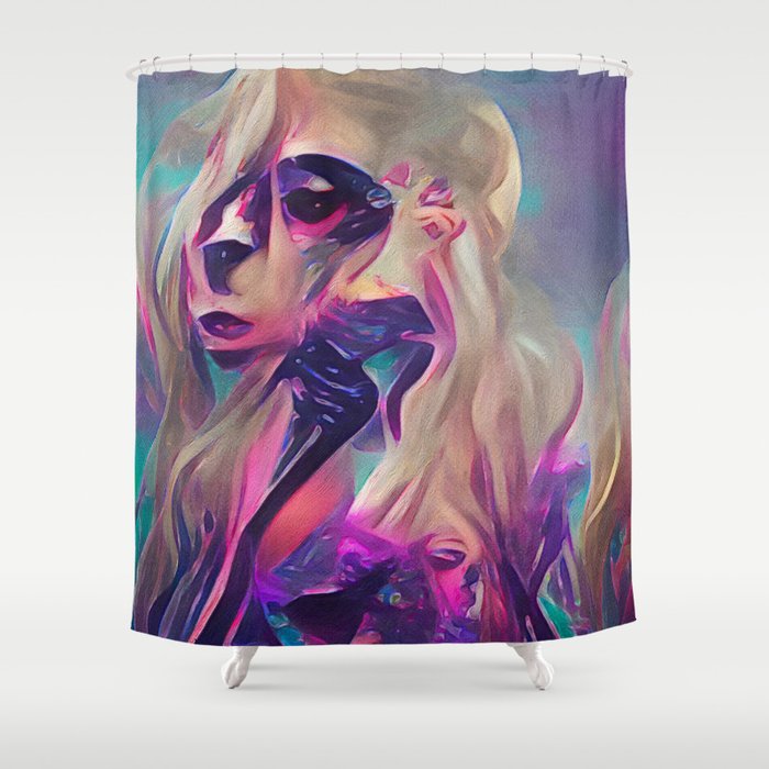 Abstract Lady G Shower Curtain
