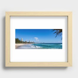 Gold Coast Skyline Recessed Framed Print