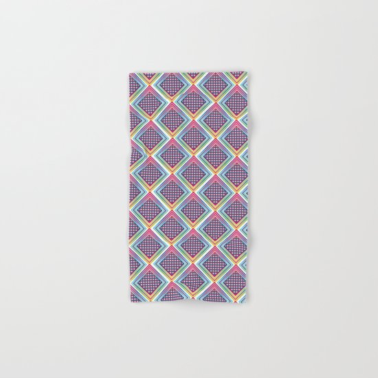 Gradient Rhombus Hand & Bath Towel
