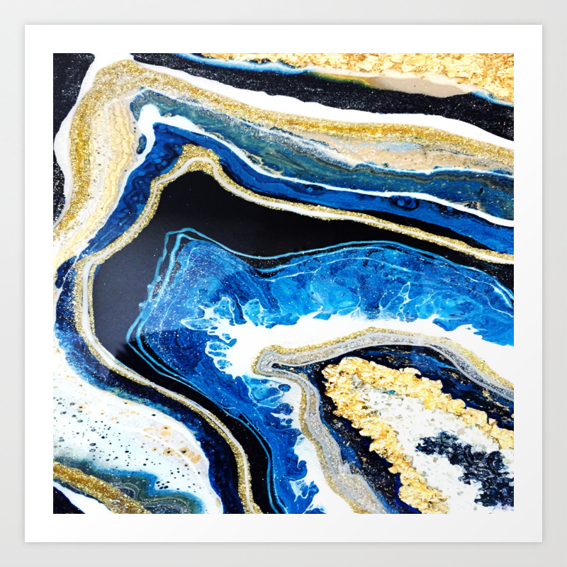 blue black and gold