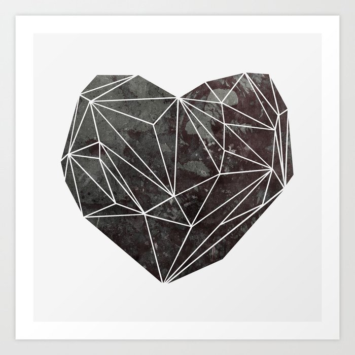 Heart Graphic 4 Art Print