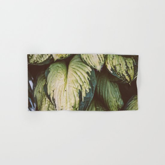 Natural Leaves Pattern Hand & Bath Towel