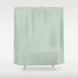 Light Sage Green Solid Shower Curtain