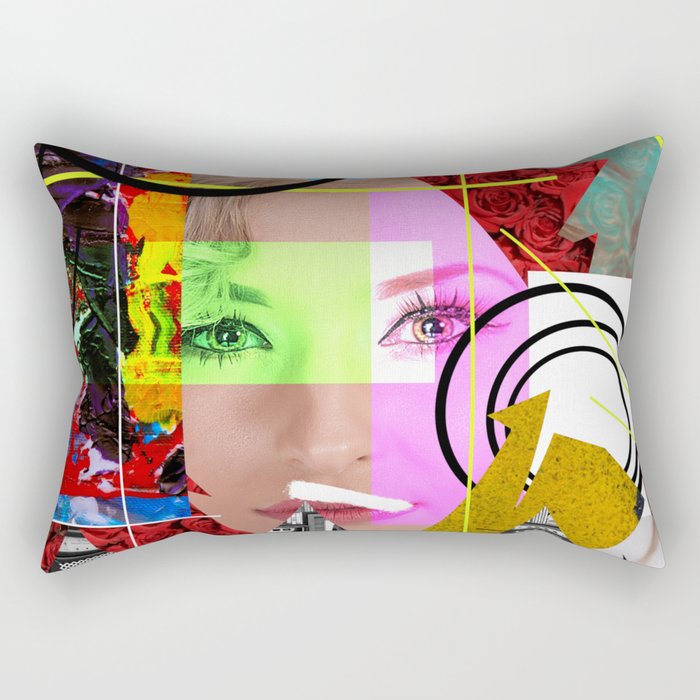 Don't Hide Behind Layers - Be Yourself Rectangular Pillow