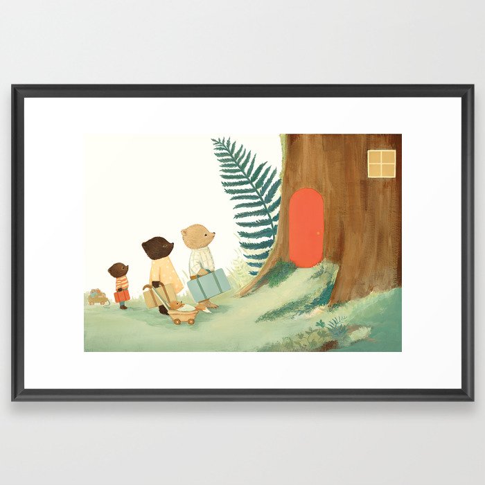 The Littlest Family Came to the Woods by Emily Winfield Martin Framed Art Print