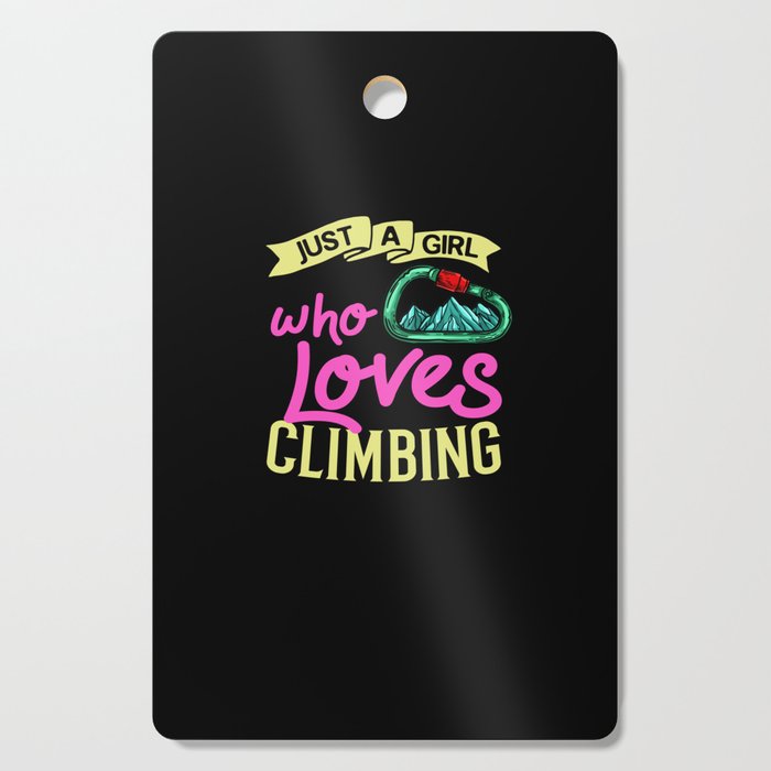 Rock Climbing Women Indoor Bouldering Girl Wall Cutting Board