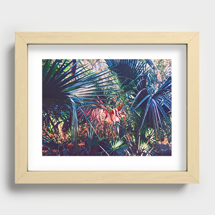 Rusty Fronds Recessed Framed Print