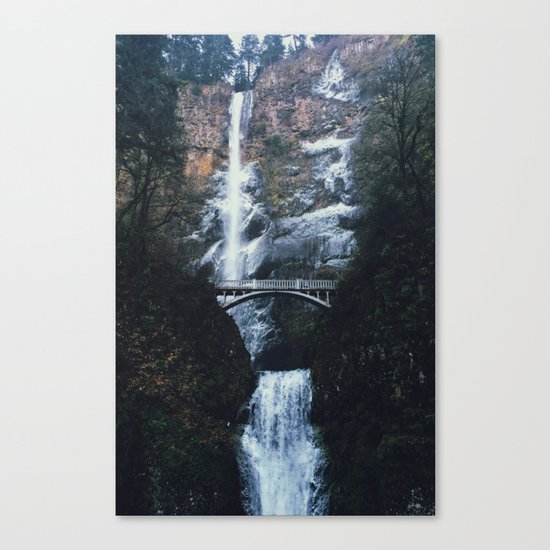 WINTER FALLS - landscape photography Canvas Print