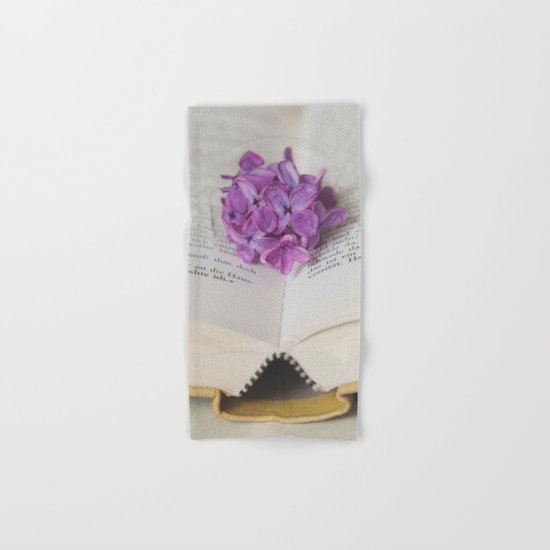 Lilac Bookmark II Hand & Bath Towel