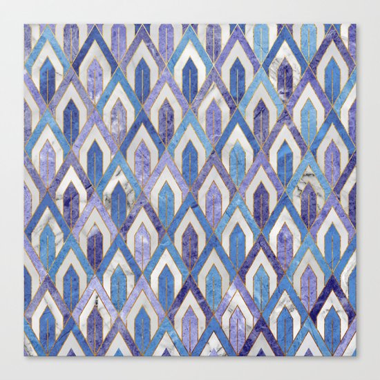 Art Deco Marble Pattern III. Canvas Print