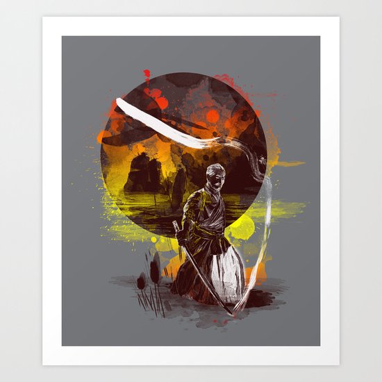 ink kata Art Print
